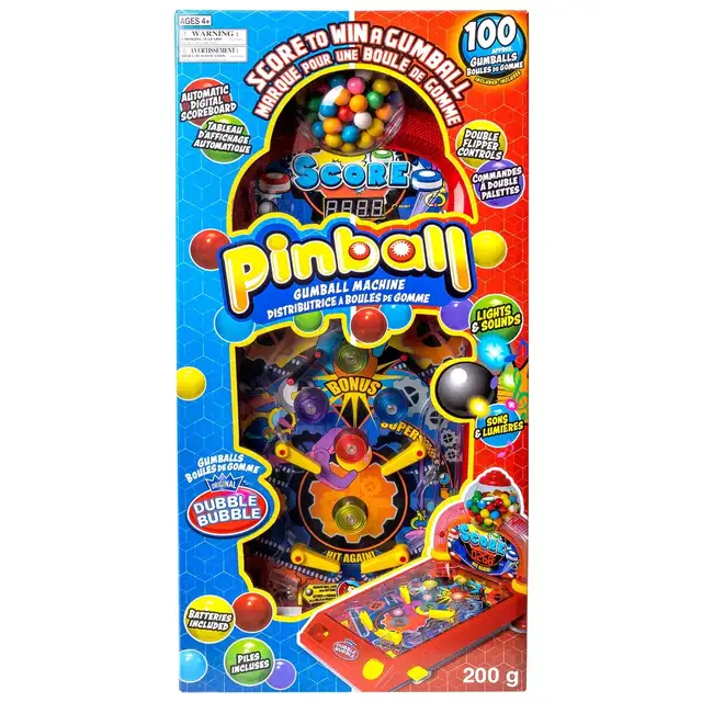 Dubble Bubble Pinball Machine Candy Dispens...  ITEM# 3483