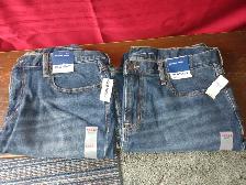 2 Pairs, New 38'W x 32'L Straight Leg Old Navy Jeans