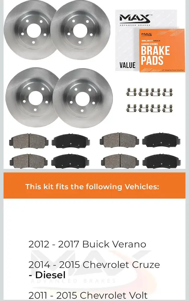 Brake Pads & Rotors - Brand New in box