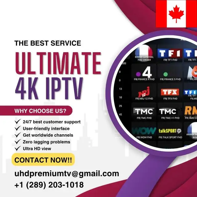 Canada's best 4K IPTV