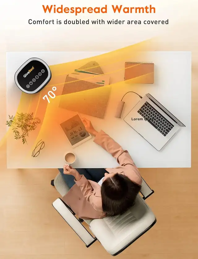 GiveBest Portable Electric Space Heater, 15...  ITEM# 3956 - Photo 7