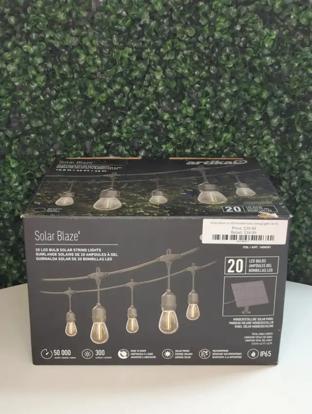 Artika Blaze 20 LED Outdoor Solar String Lights (42 f...  ITEM#
