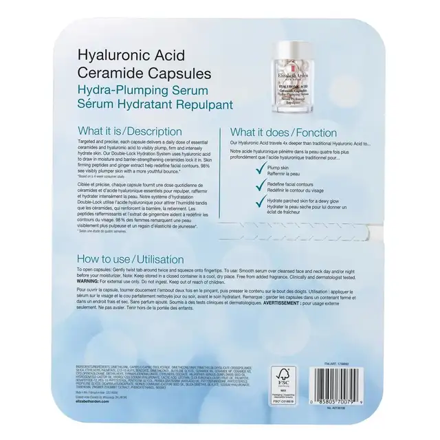 Elizabeth Arden Hyaluronic Acid Ceramide Capsules – 2...  ITEM#