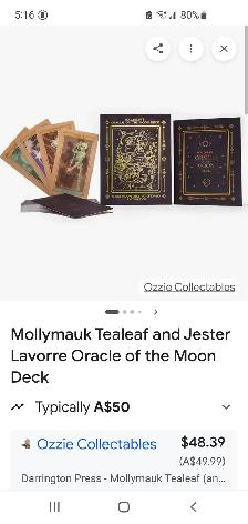 Tarot cards, Oracle of the Moon deck - Photo 5