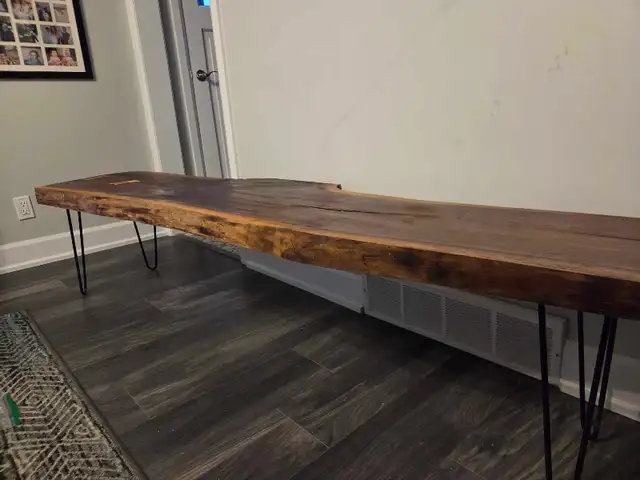 6ft black walnut live edge TV Stand - Photo 2