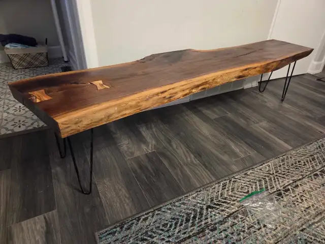 6ft black walnut live edge TV Stand - Photo 3