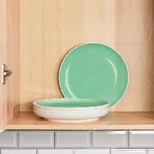 Lazuro, Celeste Lusite Green Dessert Plates, Set of 4...  ITEM#
