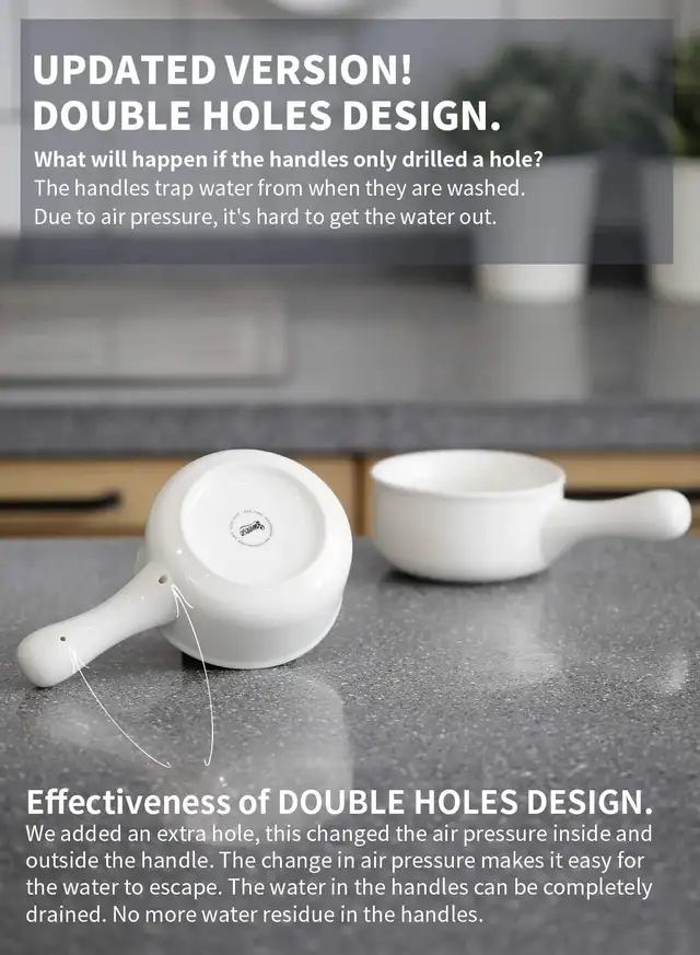 Lazuro, Sandy Soup Bowls with Handle, Set of 4, (8.4' x 6.1... - Photo 6