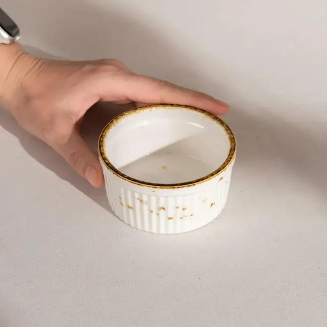 Porcelain Ramekins 6oz, Set of 6 - Cre...  ITEM# 4142 - Photo 4