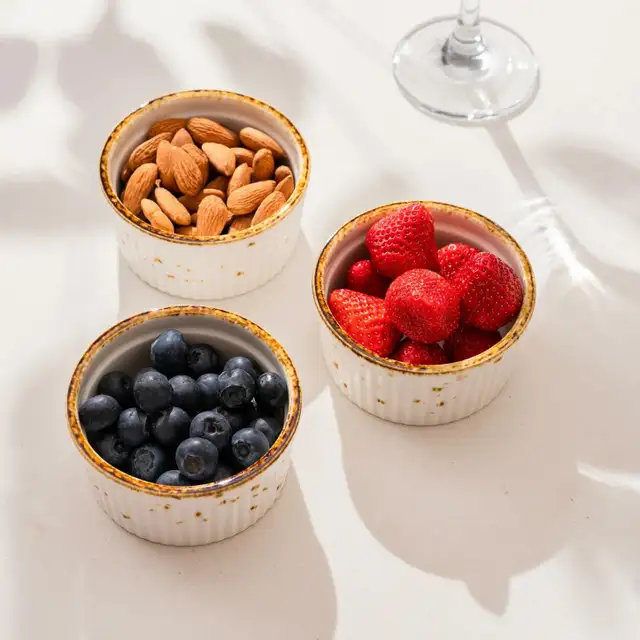 Porcelain Ramekins 6oz, Set of 6 - Cre...  ITEM# 4142 - Photo 5