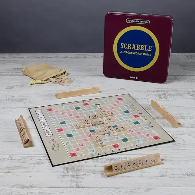 WS Game Company Scrabble Nostalgia Edition Bo...  ITEM# 5220 - Photo 4
