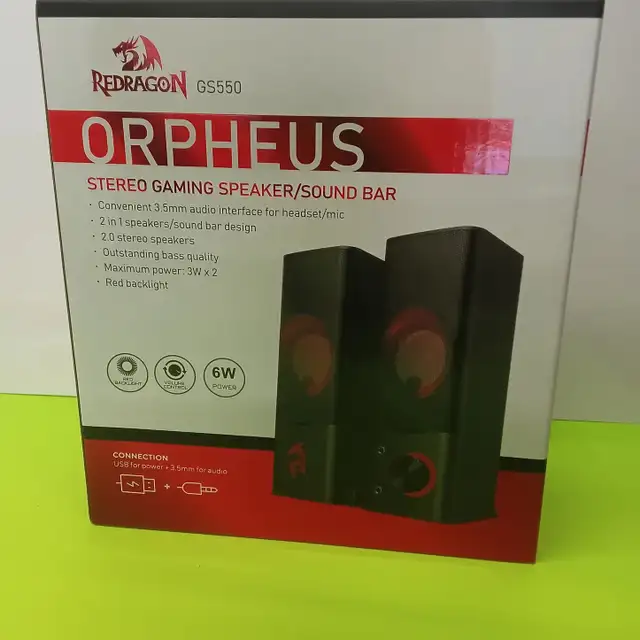 Redragon GS550 Orpheus Stereo Gaming Speaker / Sound Ba...  ITEM