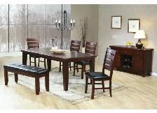 Table and 6 Chairs set -- $649 ( Reg $1299 ), Table Espresso 6 - Photo 4
