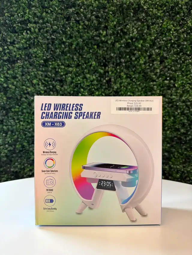 LED Wireless Charging Speaker (XM-X63) ITEM# 5762