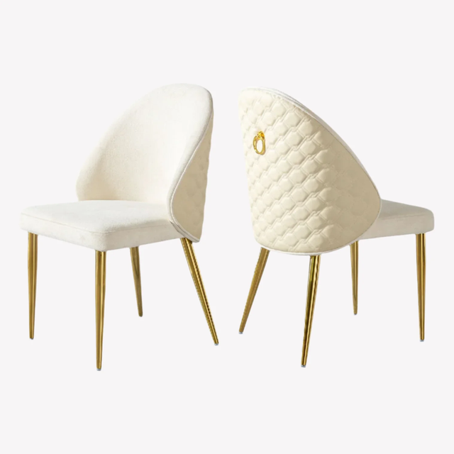 New Metallic Dining Table Set With Leather Upholstered Chair - Photo 2