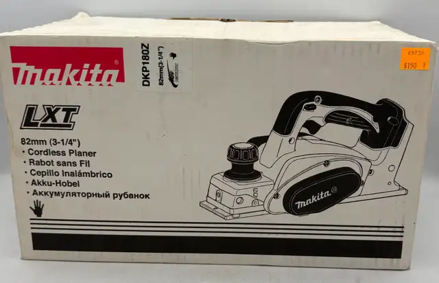 NEW Makita 3 1/4' Cordless Planer (Model: DKP180 )