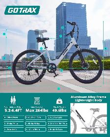 Gotrax Dolphin 26" Electric Bike – 500W - Photo 7