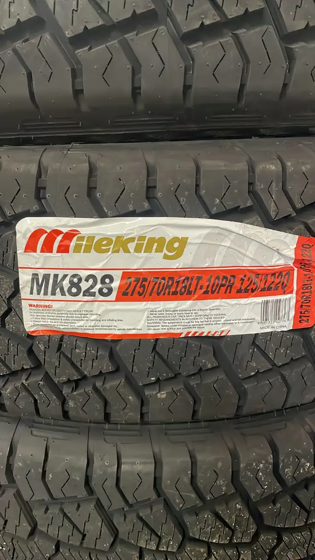 LT 275/70/18 - A/T - Set of 4 tires