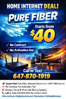Home Internet DEAL $40