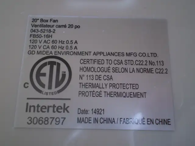 PORTABLE BOX FAN-LIKE NEW-3 SPEEDS-$20 - Photo 5