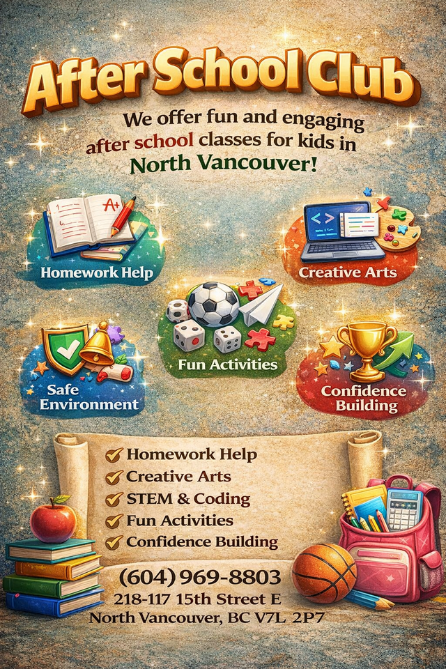 After School Program in North Vancouver – Limited Spots