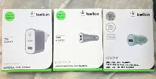 new Authentic Belkin Car & Home Chargers