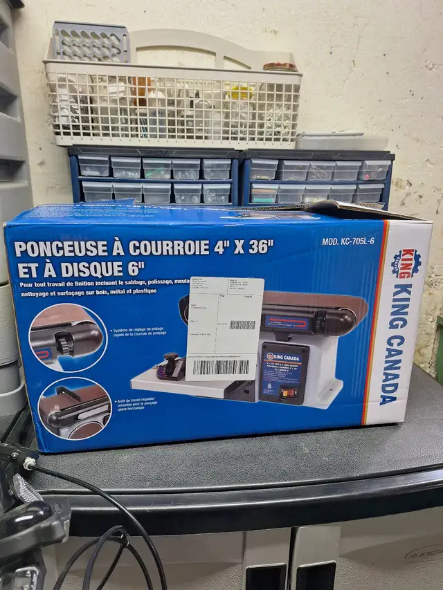 PONCEUSE À COURROIE 4'' x 36'' ET À DISQUE 6'' - Photo 3