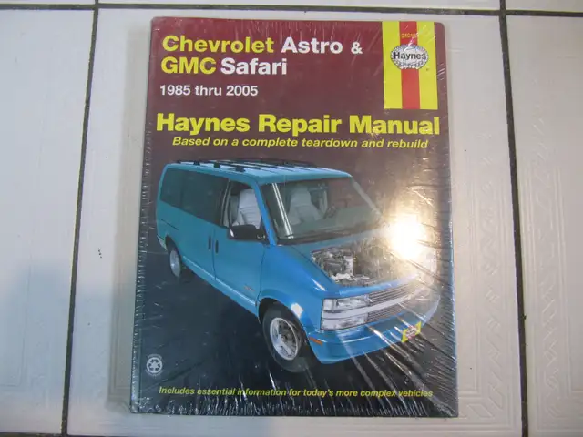 Haynes Chevrolet Astro & GMC Safari Repair Manual 1985-2005 NEW!
