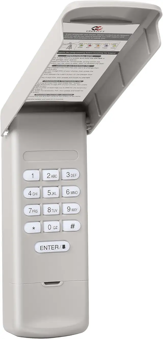 CreaCity Wireless Garage Door Keypad