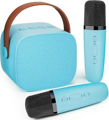 (New)Mini Karaoke Machine for Kids Adults, Portable Bluetooth Sp