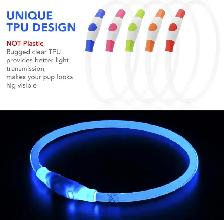 PZRLit USB Rechargeable LED Dog Collar – Blue - Photo 3