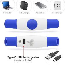 PZRLit USB Rechargeable LED Dog Collar – Blue - Photo 4