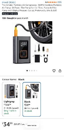 C5 Portable Tire Inflator – 180 PSI - Photo 8