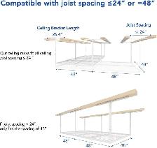 Heavy-Duty Garage Overhead Storage Rack – 4’ x 8’ - Photo 6