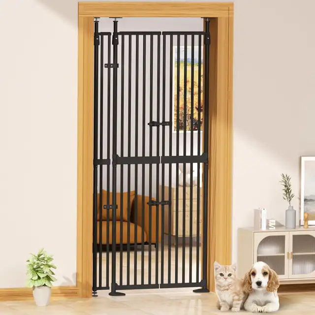 Glaf Extra Tall Pressure-Mount Pet Gate – 74"