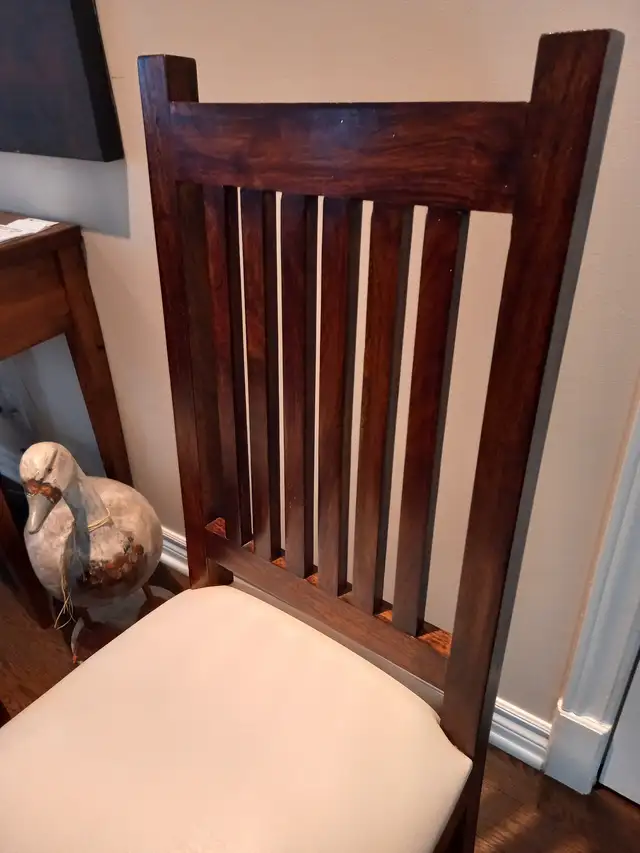 CHAISES DE SALLE À MANGER (8) EN BOIS VÉRITABLE - Photo 2