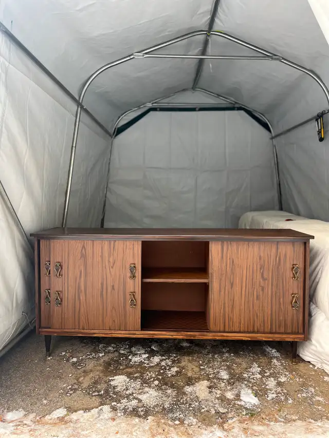 Buffet vintage portes coulissantes / sideboard - Photo 4