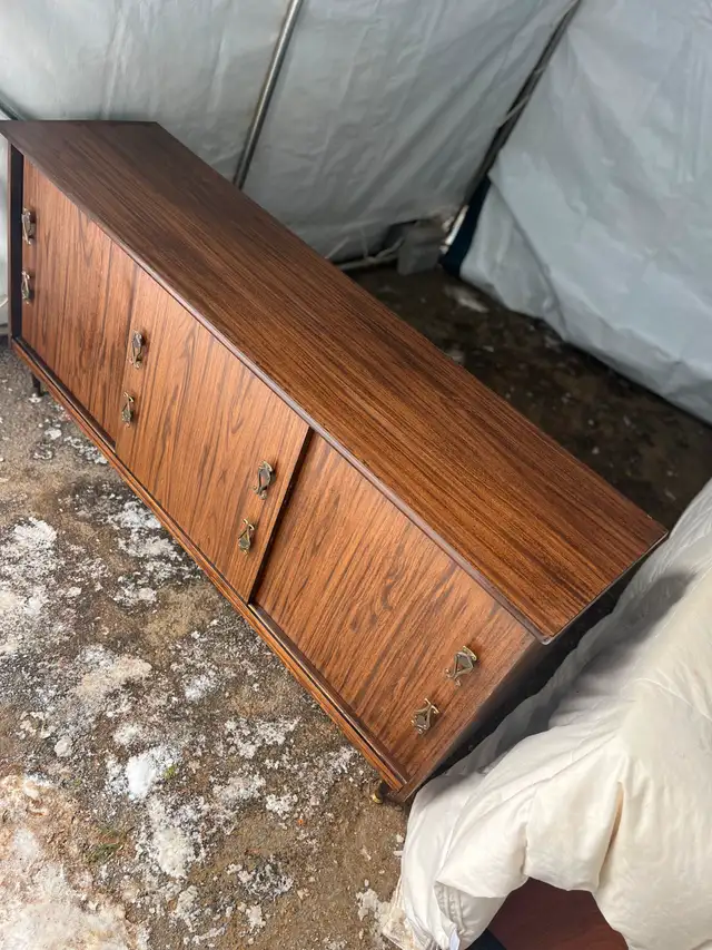 Buffet vintage portes coulissantes / sideboard - Photo 5