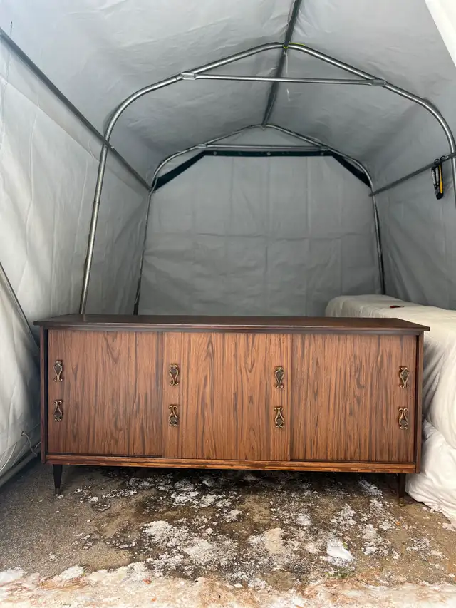 Buffet vintage portes coulissantes / sideboard - Photo 6