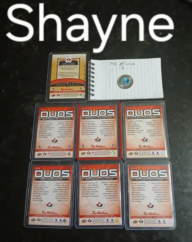 Tim Hortons Hockey cards at card show in Leduc Feb 28Th / 2026 - Photo 2