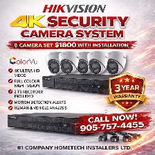 4K security camera installation