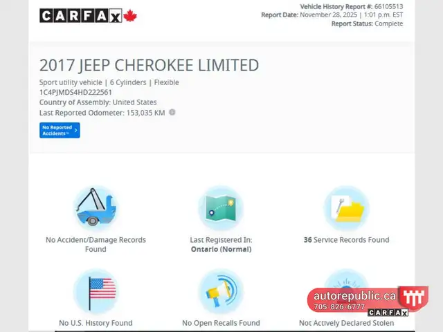 2017 Jeep Cherokee Limited V6 AWD Certified No Accidents Tow Pac - Photo 8