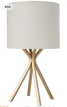 Modern Satin Gold Desk Lamp – Brushed Metal with Linen Shade
