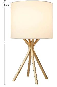 Modern Satin Gold Desk Lamp – Brushed Metal with Linen Shade - Photo 2