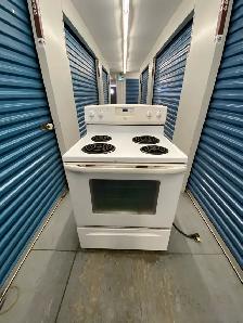 WHITE ELECTRIC COIL STOVE