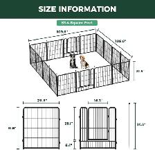 FXW Heavy-Duty Foldable Dog Playpen – Extra Large - Photo 7