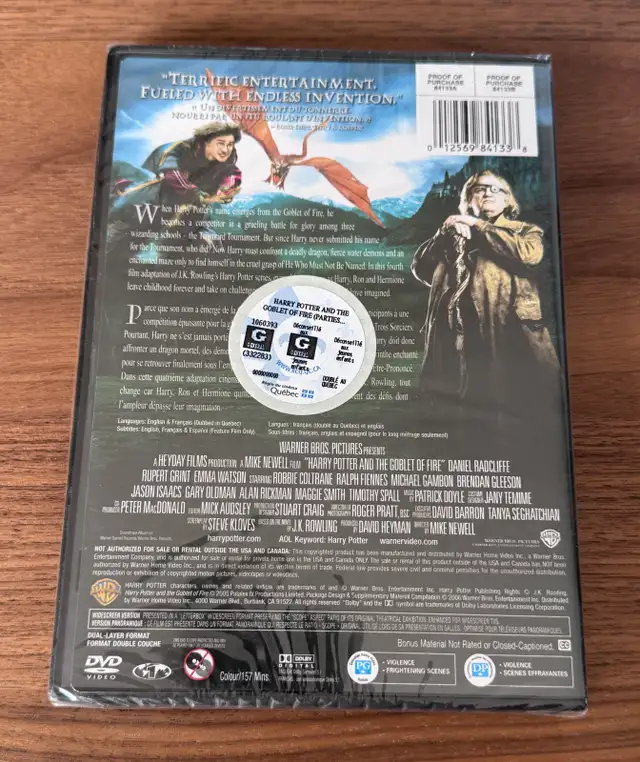 DVD Harry Potter – 2 films (1 neuf scellé   1 excellent état) - Photo 2