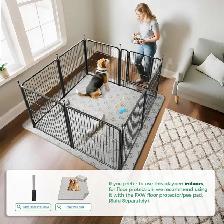 FXW Metal Dog Playpen – Heavy-Duty Outdoor & Indoor Enclosure - Photo 2
