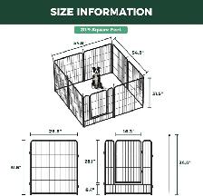 FXW Metal Dog Playpen – Heavy-Duty Outdoor & Indoor Enclosure - Photo 8