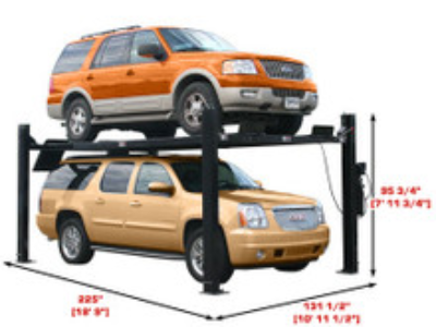 4 Post Car Lift, Parking Lift, Storage Lift 9000lb--Calgary - Photo 2